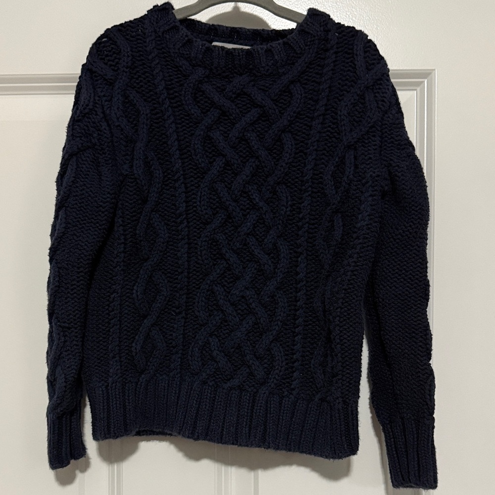 Crewcuts Navy Cable Knit Sweater